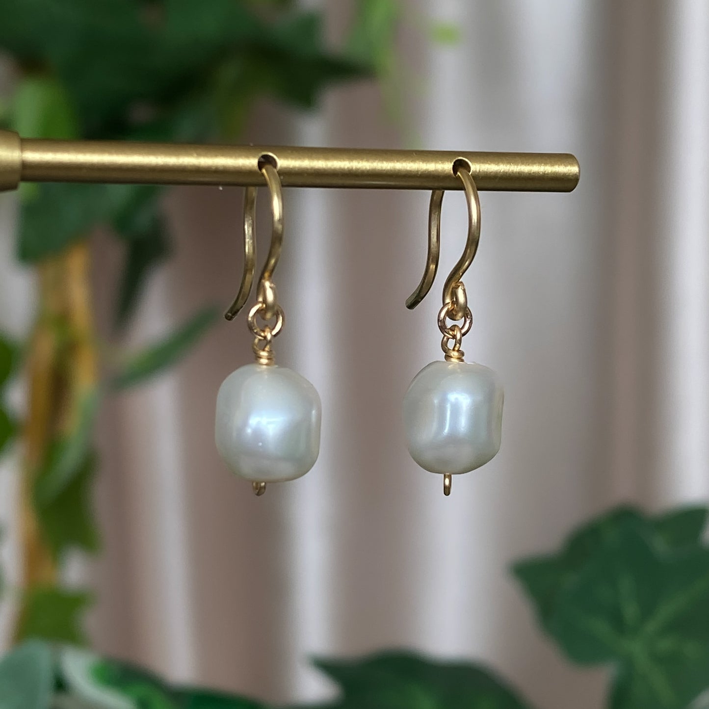 Made-to-Order Baroque Crystal Pearl Earrings