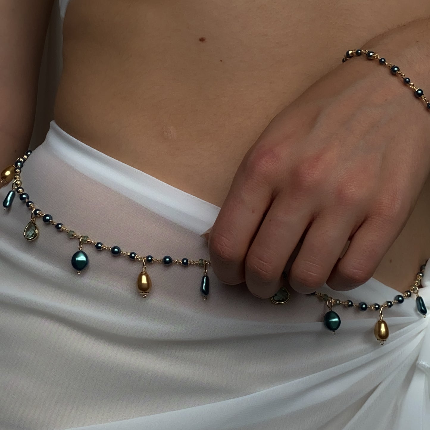 Lagoon Mermaid ~ Satellite Chain Choker