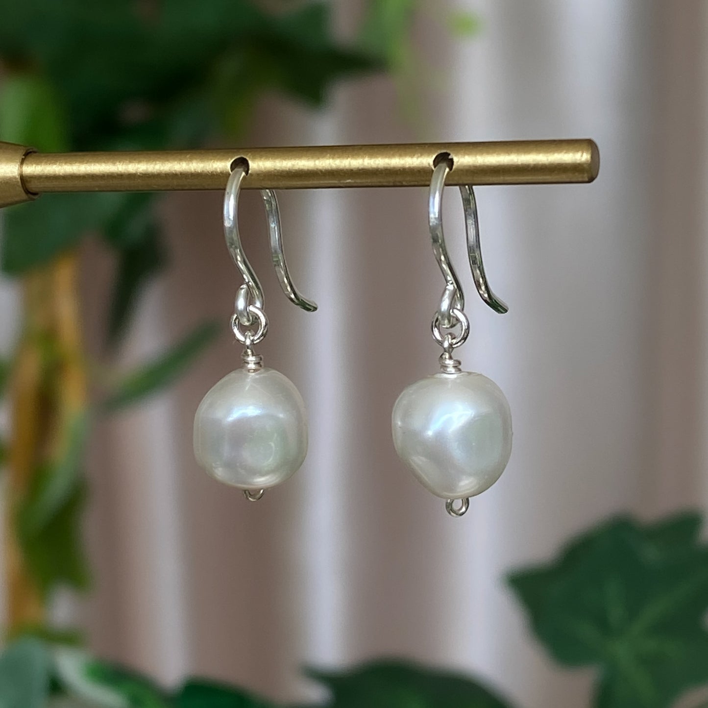 Made-to-Order Baroque Crystal Pearl Earrings