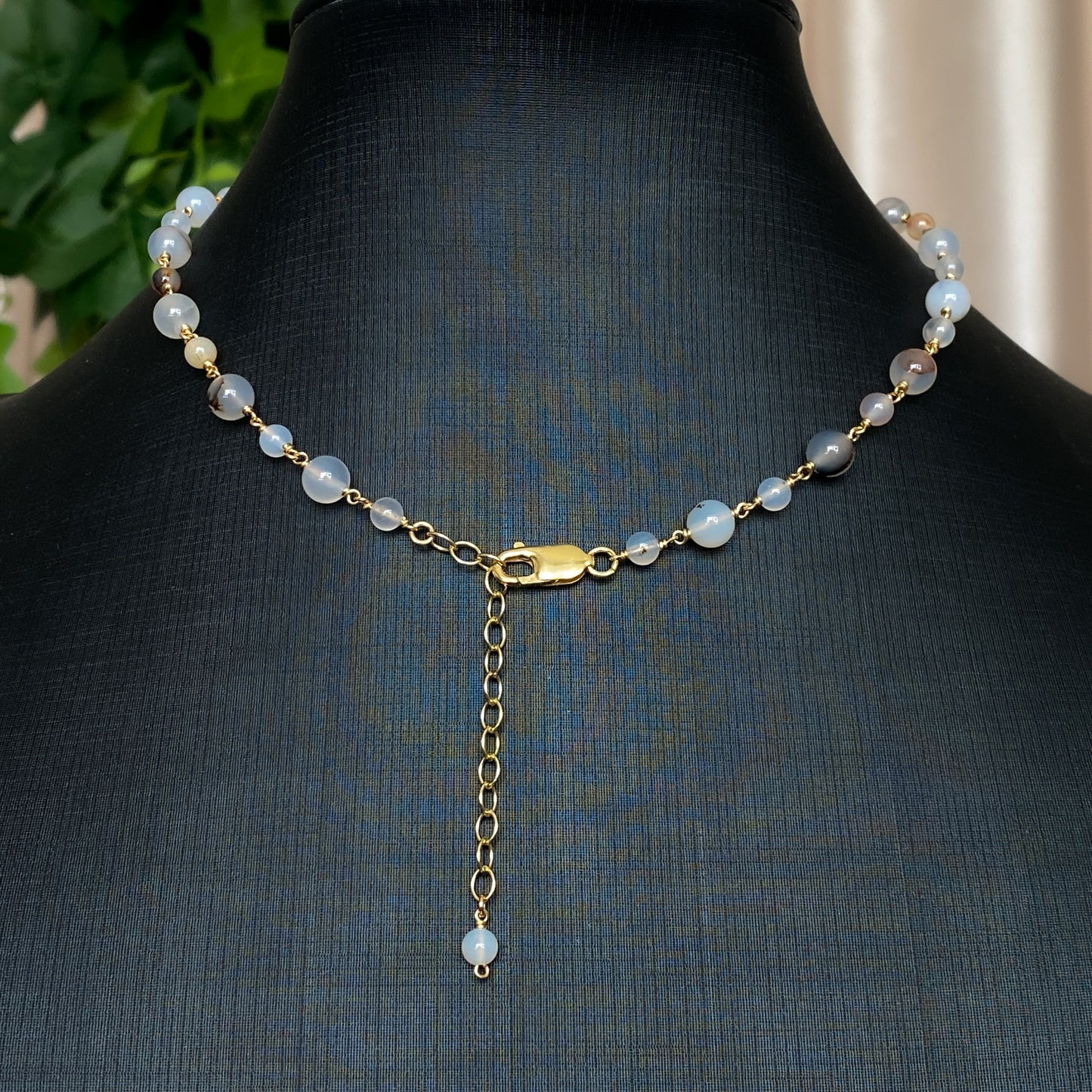 Eve ~ Montana Agate and 14k Gold Filled Choker