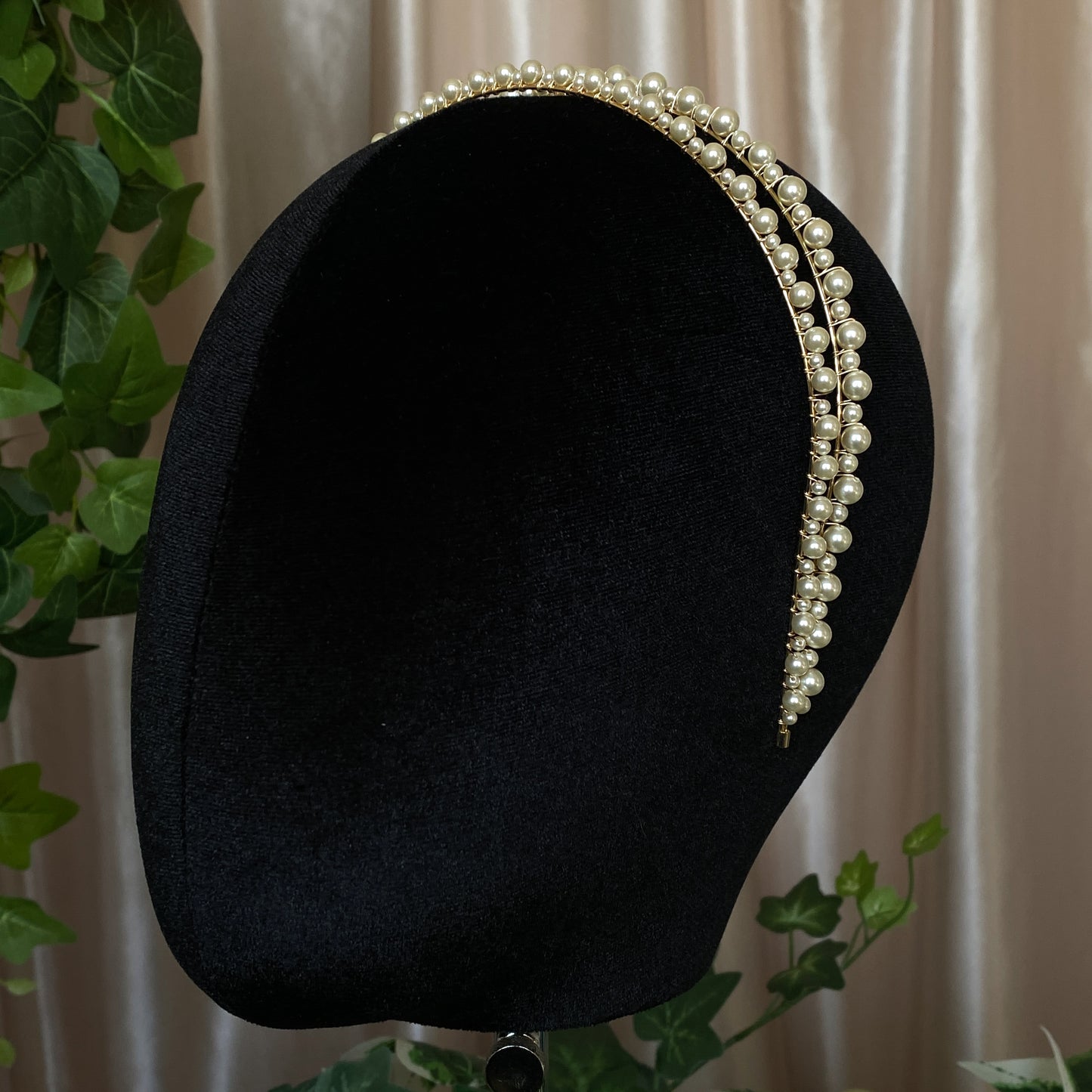 Custom Crystal Pearl Headband