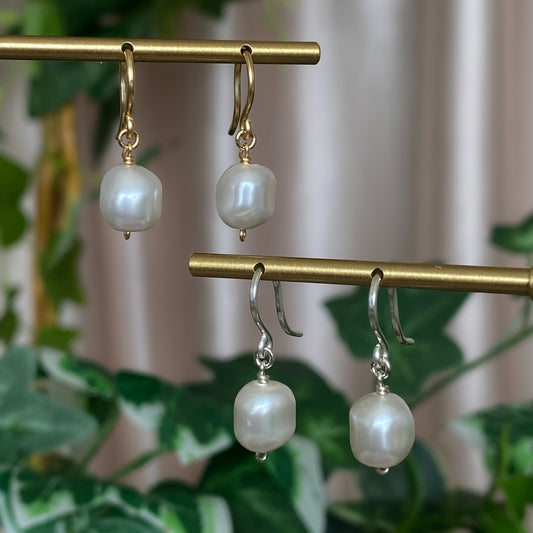 Made-to-Order Baroque Crystal Pearl Earrings