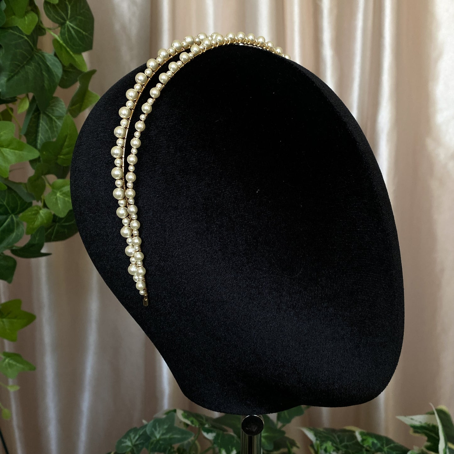 Custom Crystal Pearl Headband