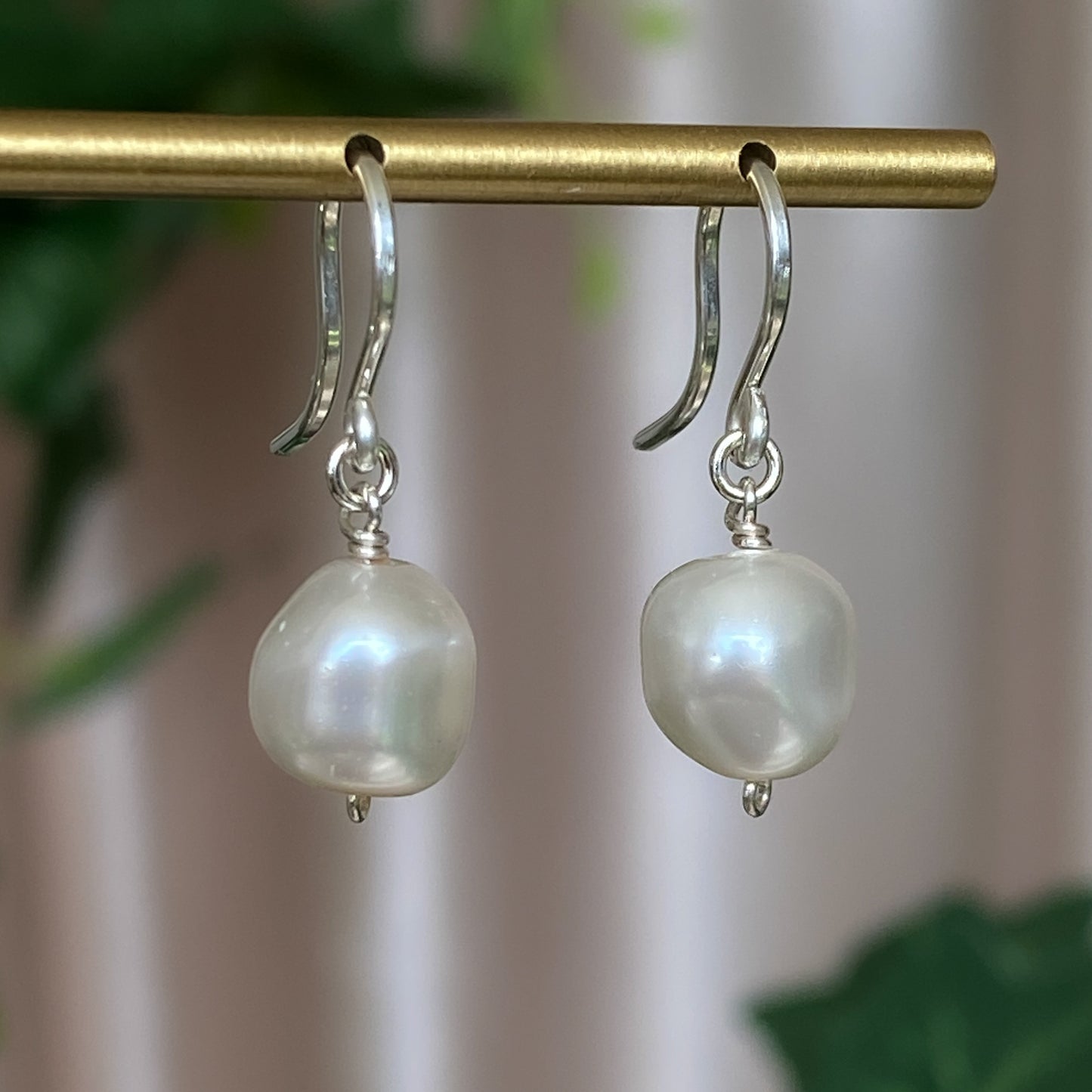 Made-to-Order Baroque Crystal Pearl Earrings