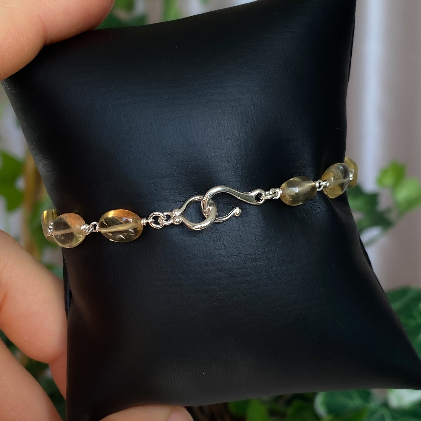 Dawn ~ Citrine and Argentium Silver Bracelet