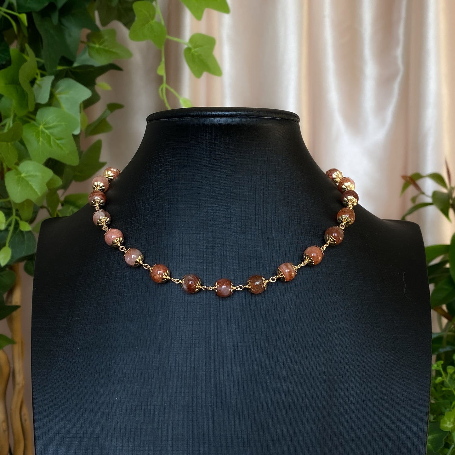 Maple ~ Arusha Sunstone and 14k Gold Filled Choker