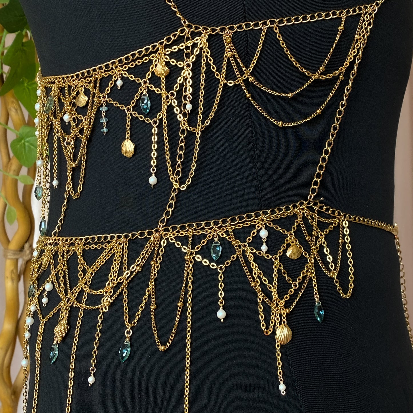 Mermaid Tears ~ Underbust Corset