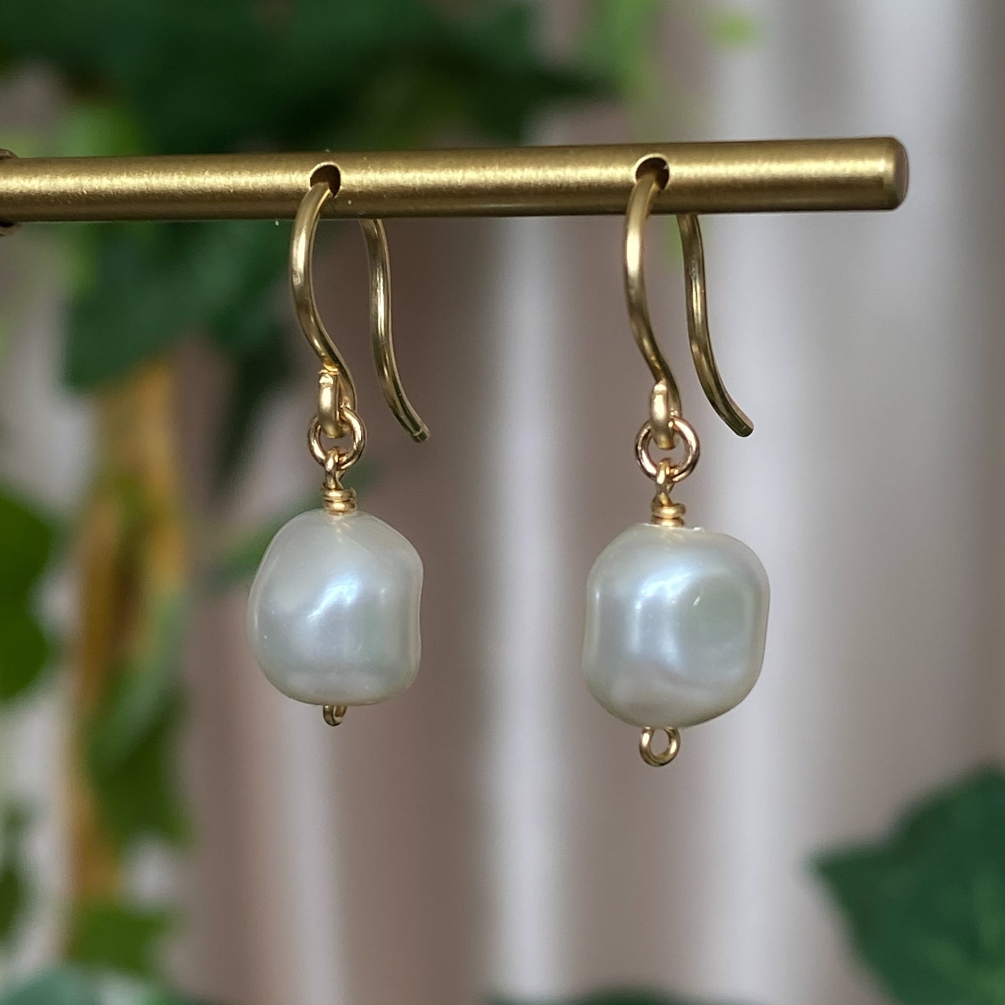 Made-to-Order Baroque Crystal Pearl Earrings