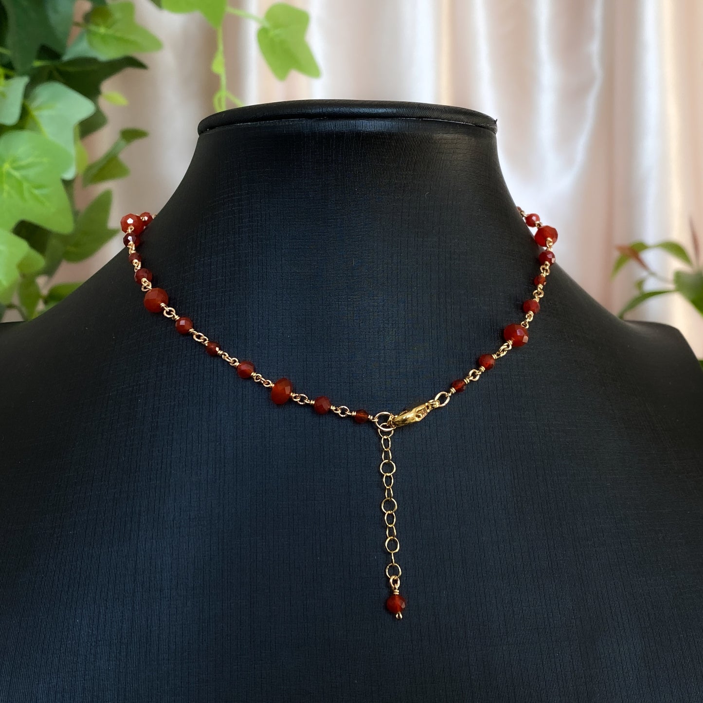 Sumac ~ Carnelian and 14k Gold Filled Choker