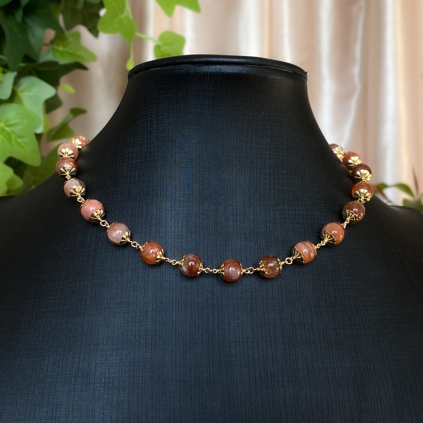 Maple ~ Arusha Sunstone and 14k Gold Filled Choker