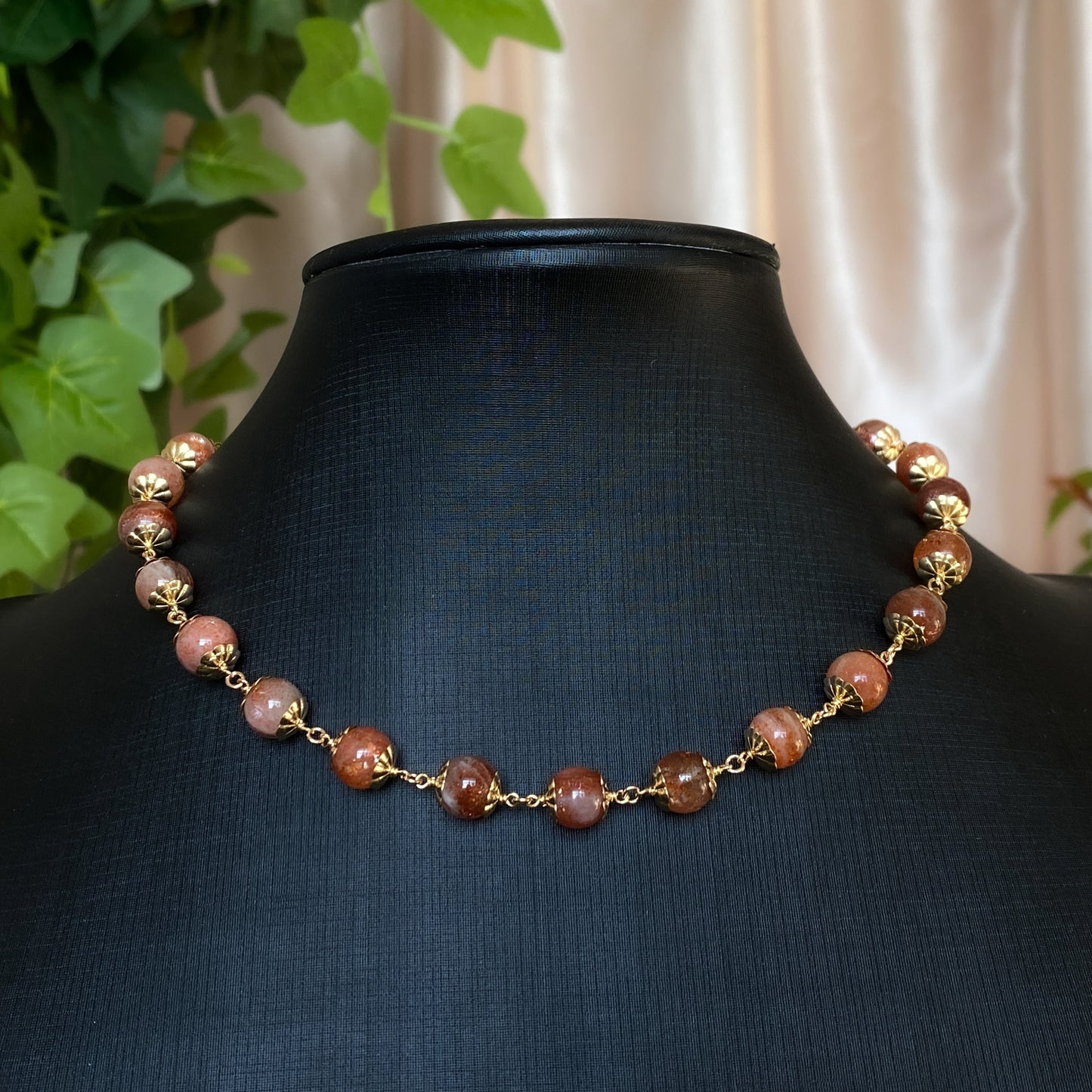 Maple ~ Arusha Sunstone and 14k Gold Filled Layered Dangles