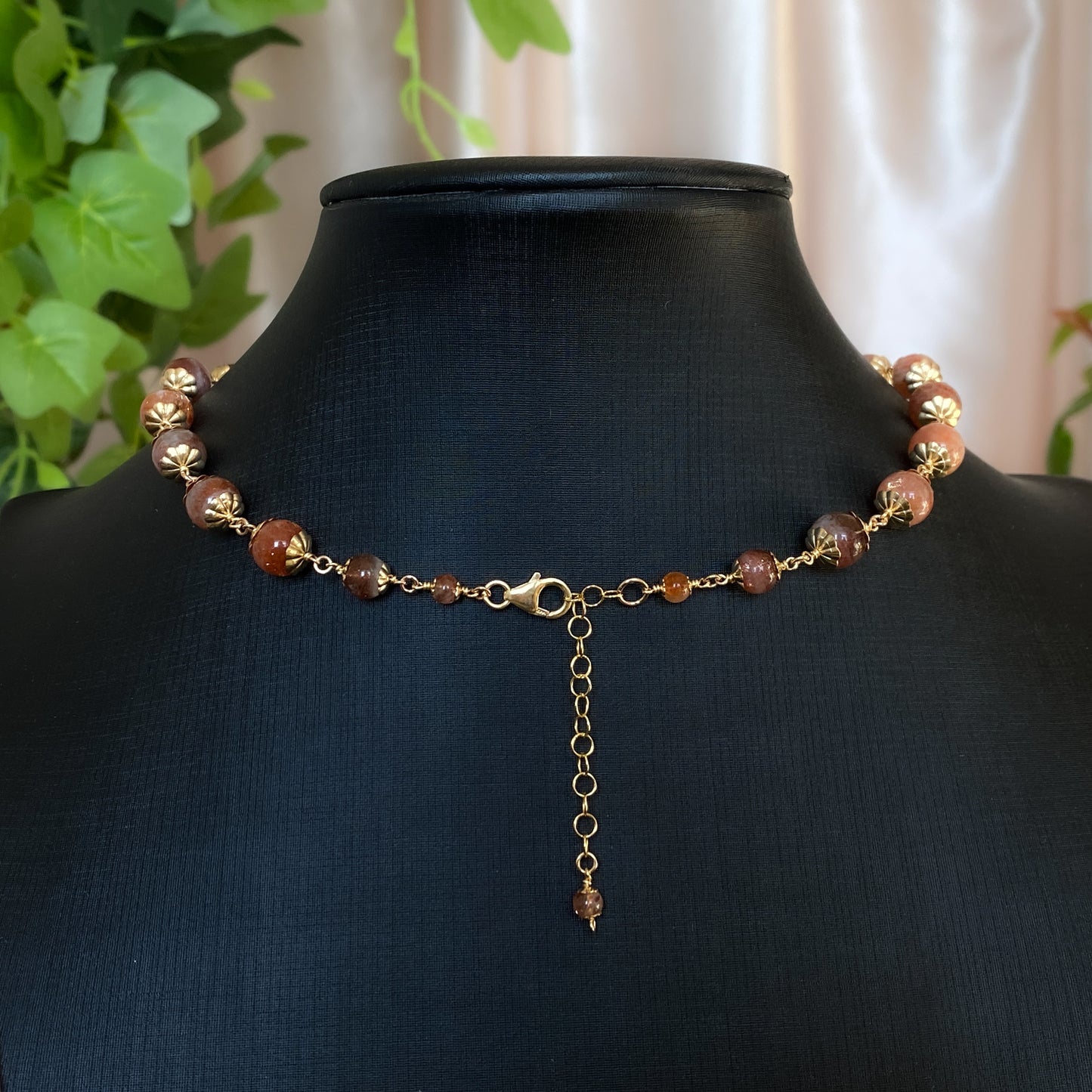 Maple ~ Arusha Sunstone and 14k Gold Filled Choker