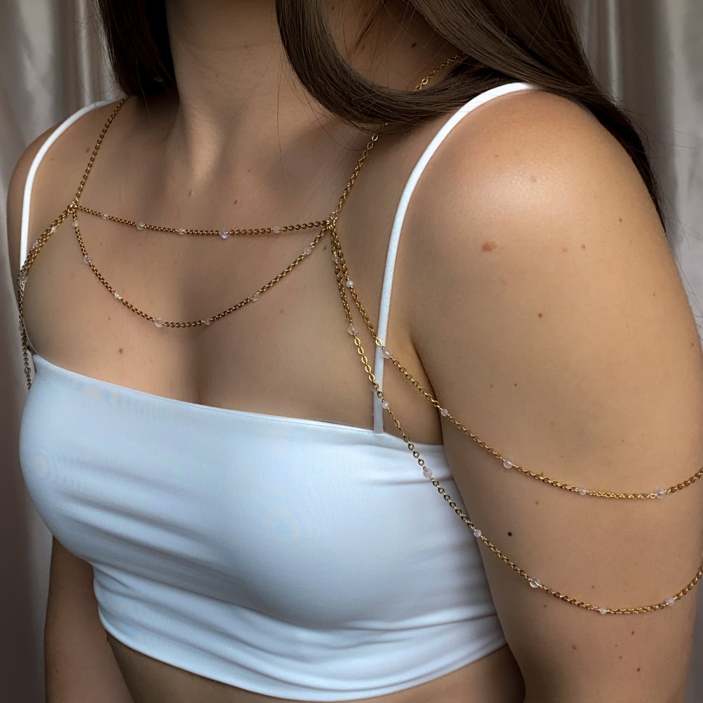 Celestine ~ Shoulder Necklace