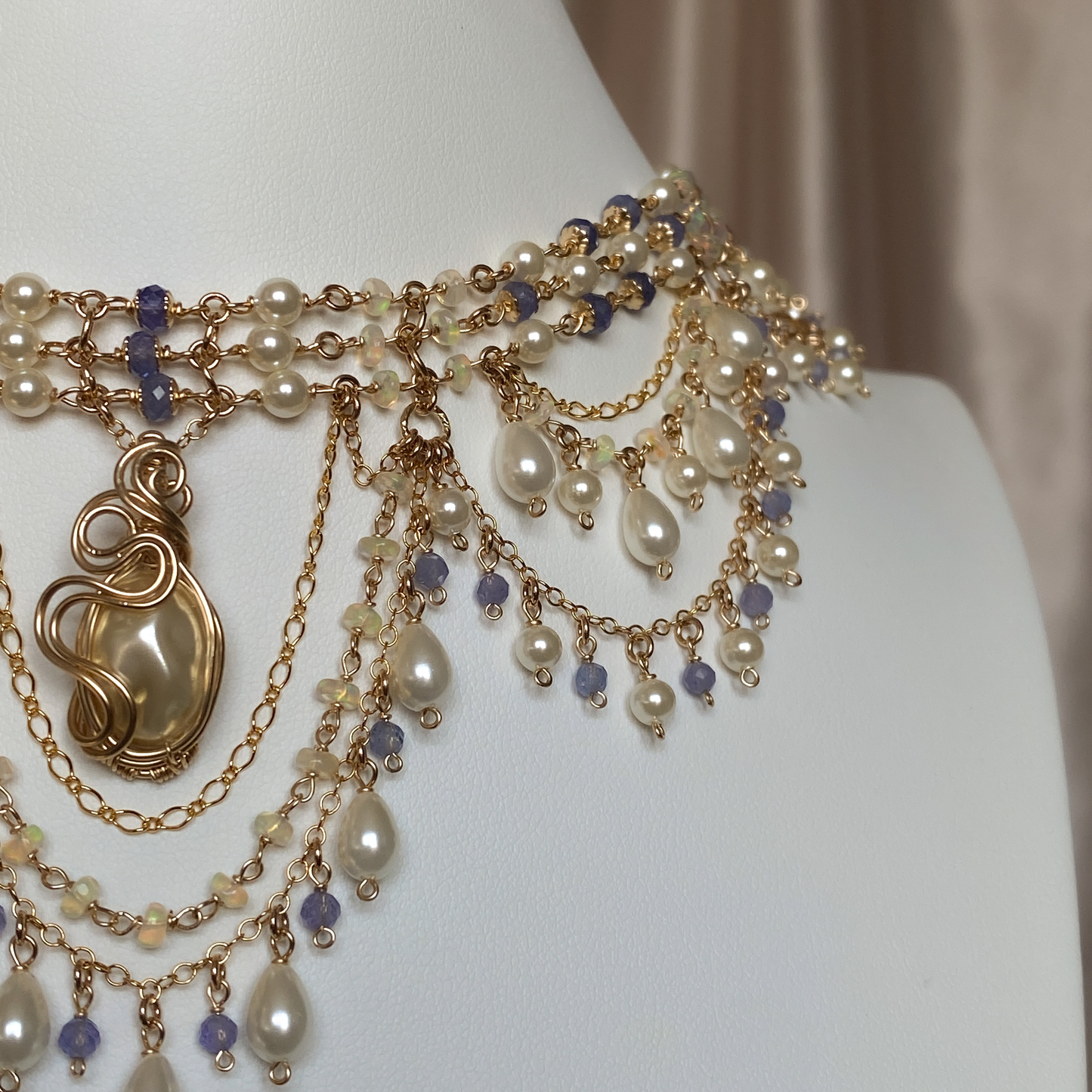 Tidepetal ~ Siren Inspired Chandelier Choker