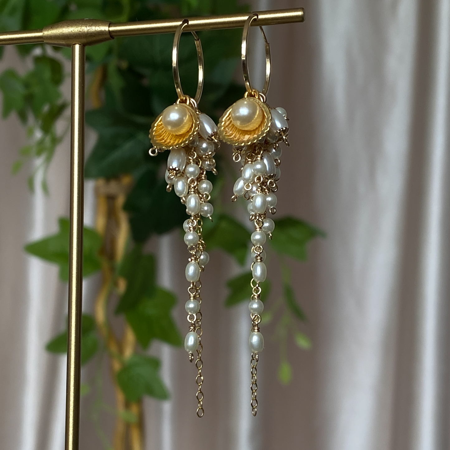 Ocean Angel ~ Mermaid Cluster Earrings