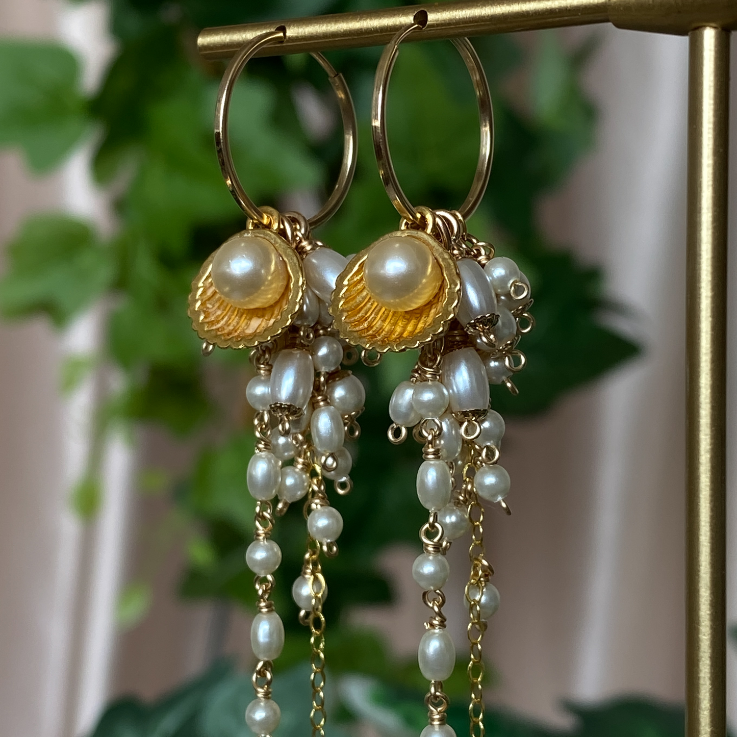 Ocean Angel ~ Mermaid Cluster Earrings