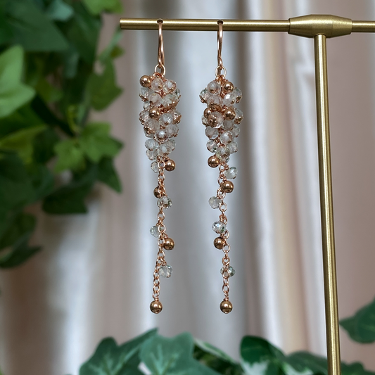 Betrothed ~ Bridal Cluster Earrings