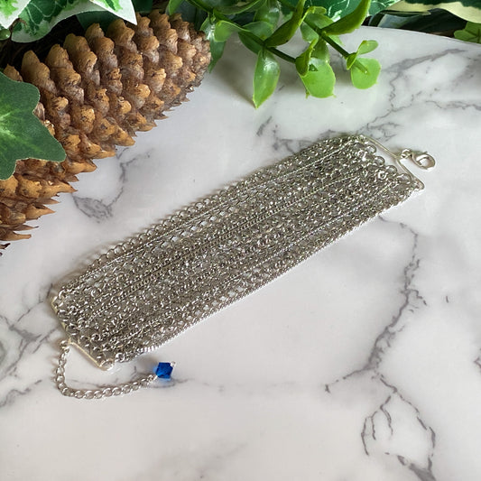 Calypso ~ Rhodium Overlay Water Nymph Cuff Bracelet