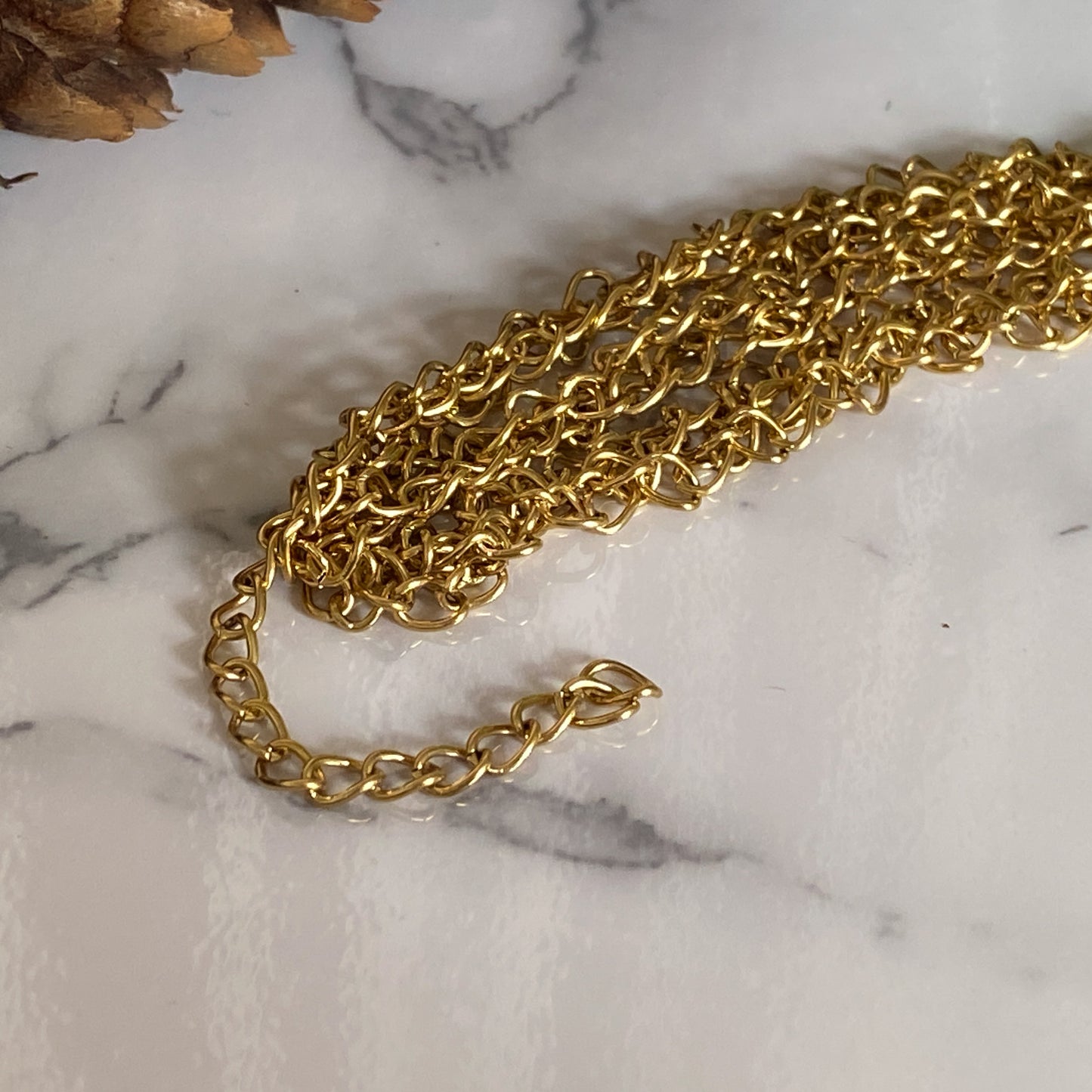 Venus II ~ Gold Overlay Braided Chain Bracelet