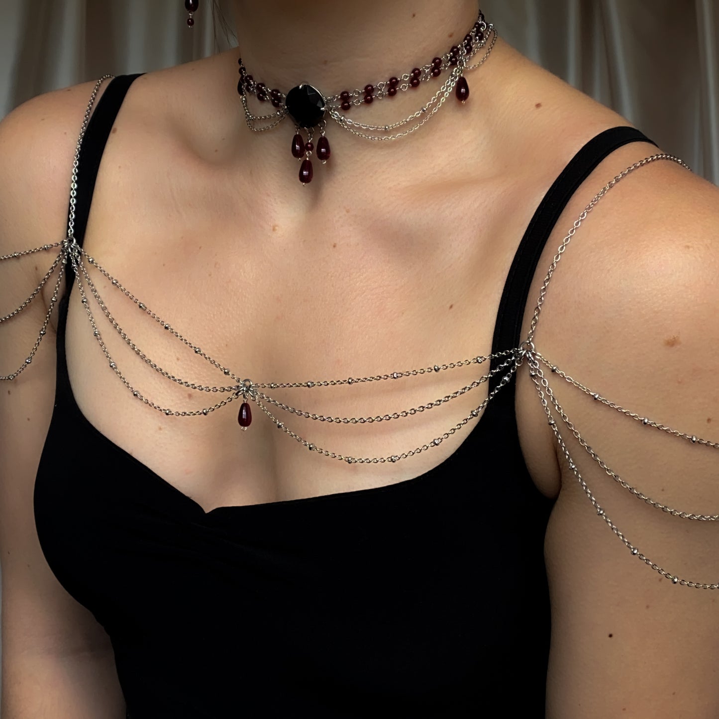 Sanguine ~ Shoulder Necklace