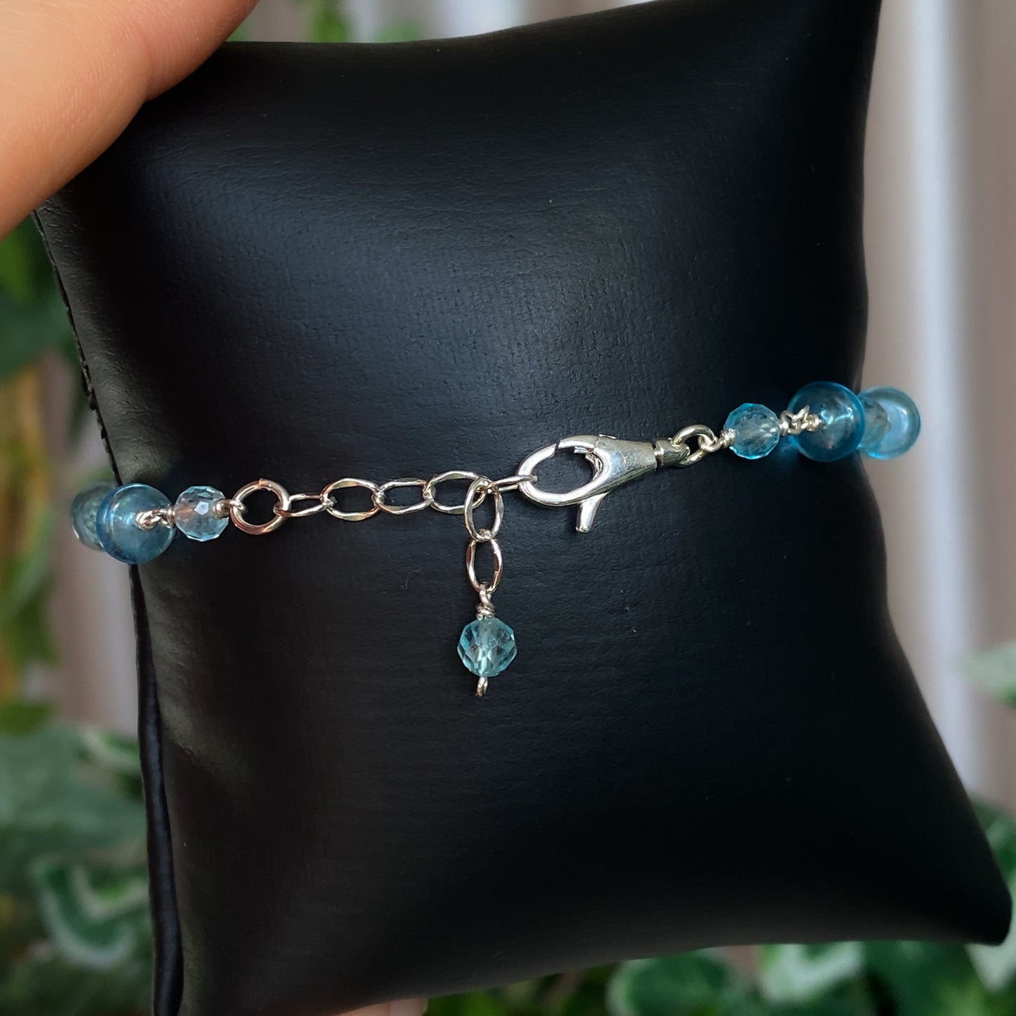 Morgan ~ Blue Topaz and Sterling Silver Bracelet