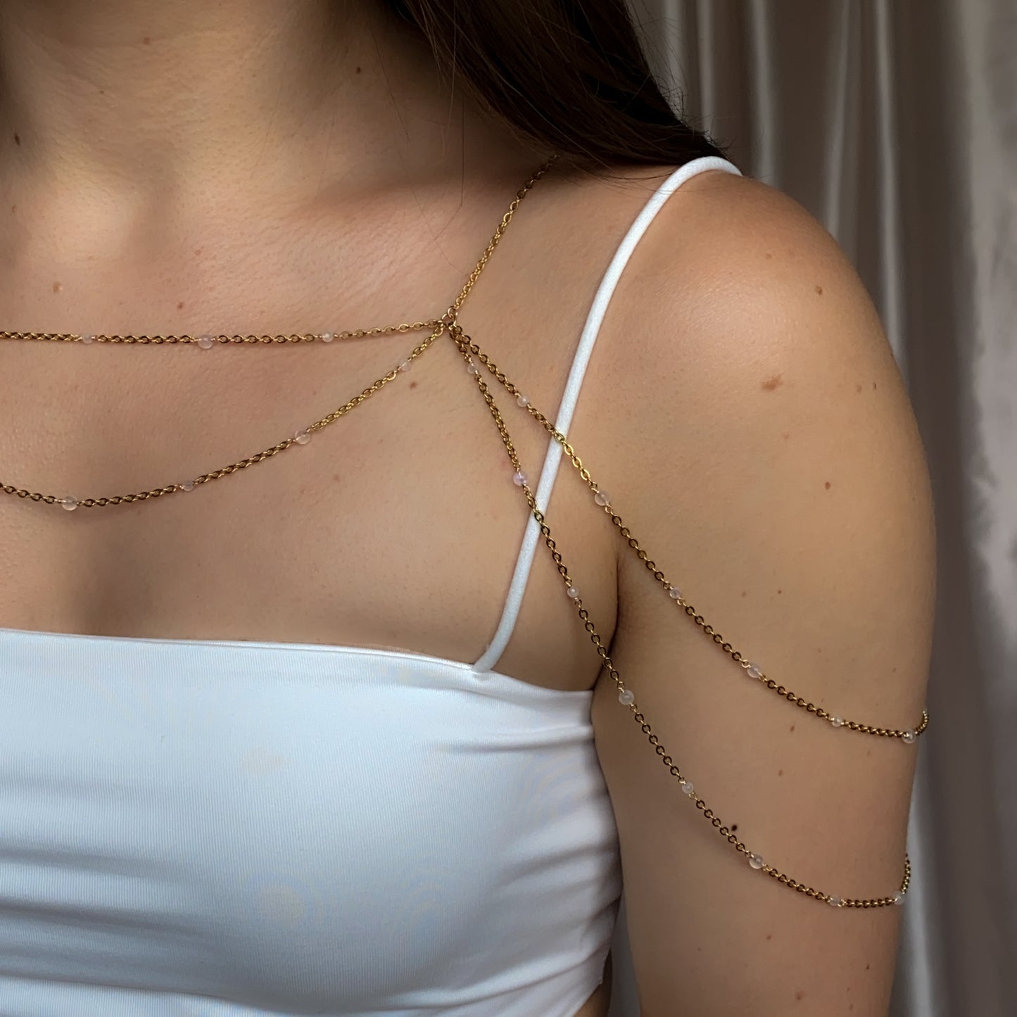 Celestine ~ Shoulder Necklace