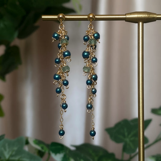 Lagoon Mermaid ~ Cluster Earrings