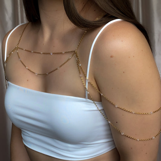 Celestine ~ Shoulder Necklace