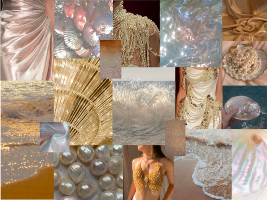 Imagined Adornment: Aqua Aurelia ~ Golden Mermaid Inspired Jewelry Mini Dress