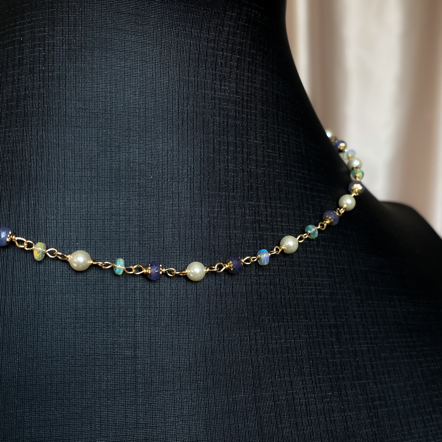 Tidepetal ~ Siren Inspired Bead Link Necklace