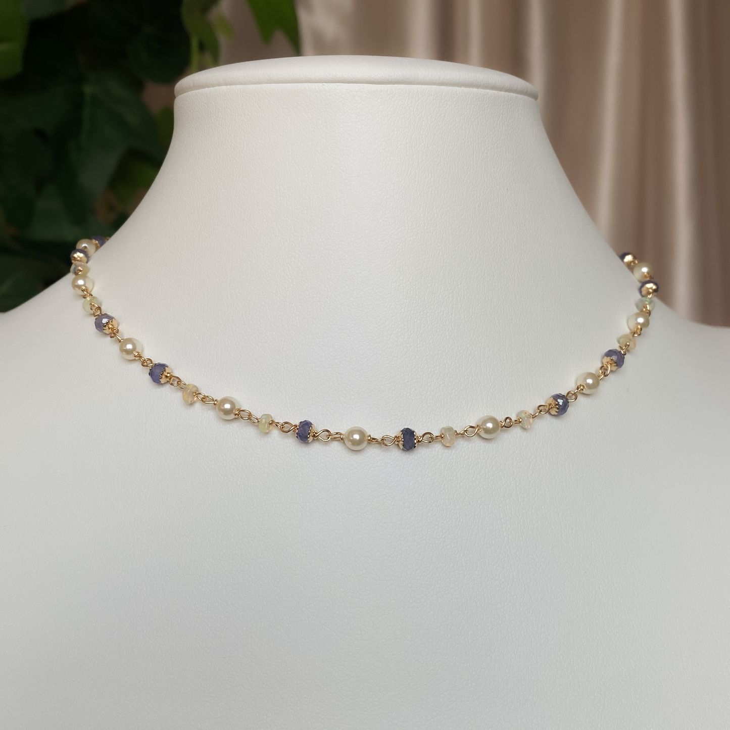 Tidepetal ~ Siren Inspired Bead Link Necklace
