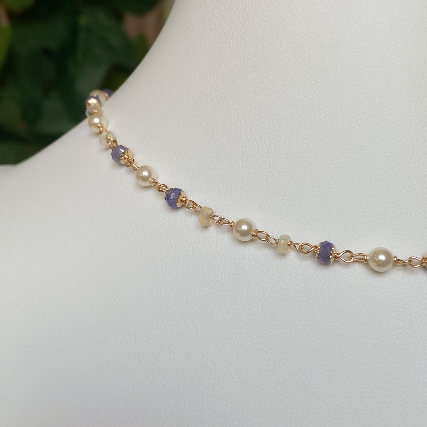 Tidepetal ~ Siren Inspired Bead Link Necklace