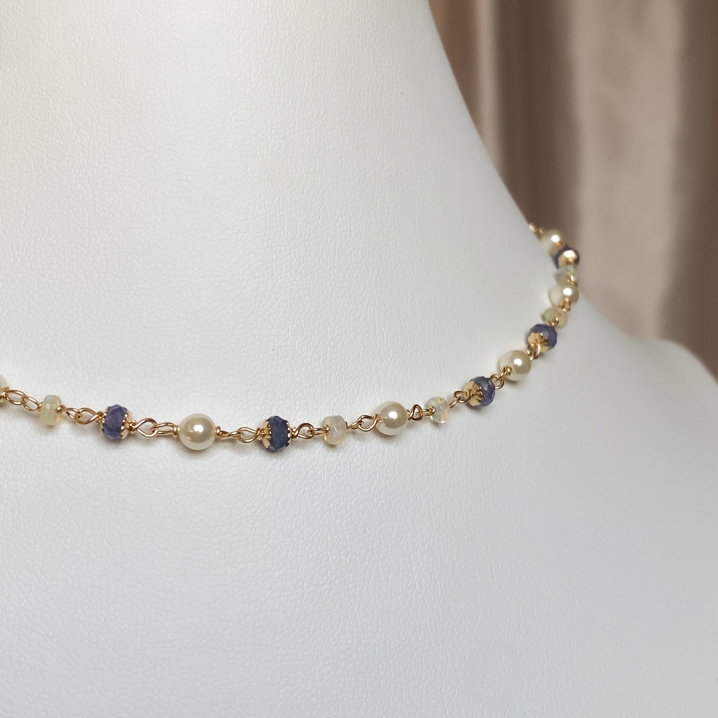Tidepetal ~ Siren Inspired Bead Link Necklace