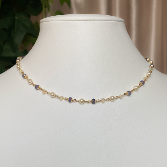 Tidepetal ~ Siren Inspired Bead Link Necklace