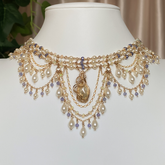 Tidepetal ~ Siren Inspired Chandelier Choker