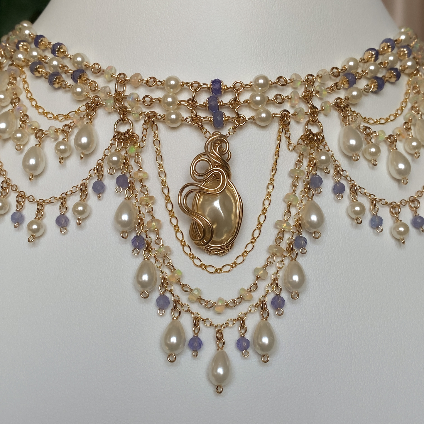 Tidepetal ~ Siren Inspired Chandelier Choker