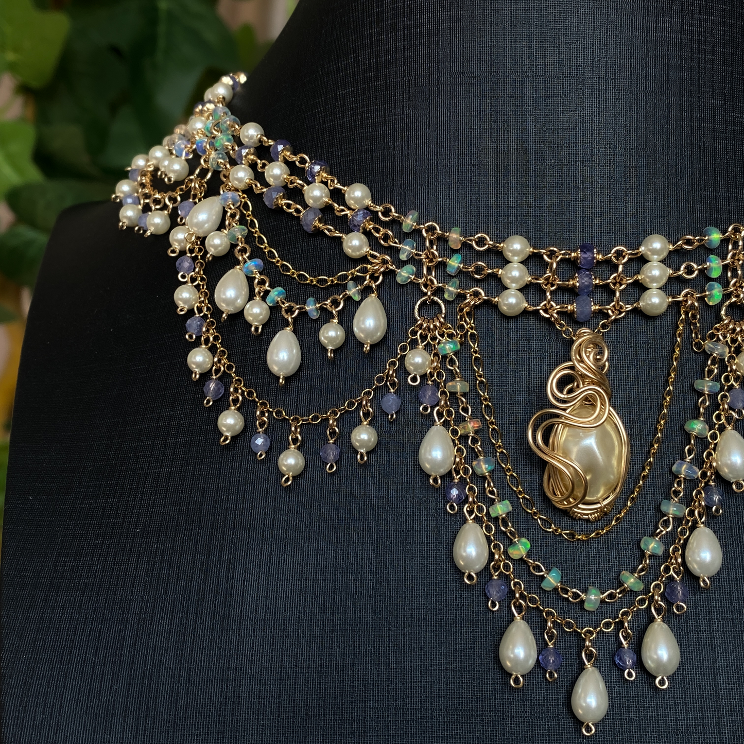 Tidepetal ~ Siren Inspired Chandelier Choker