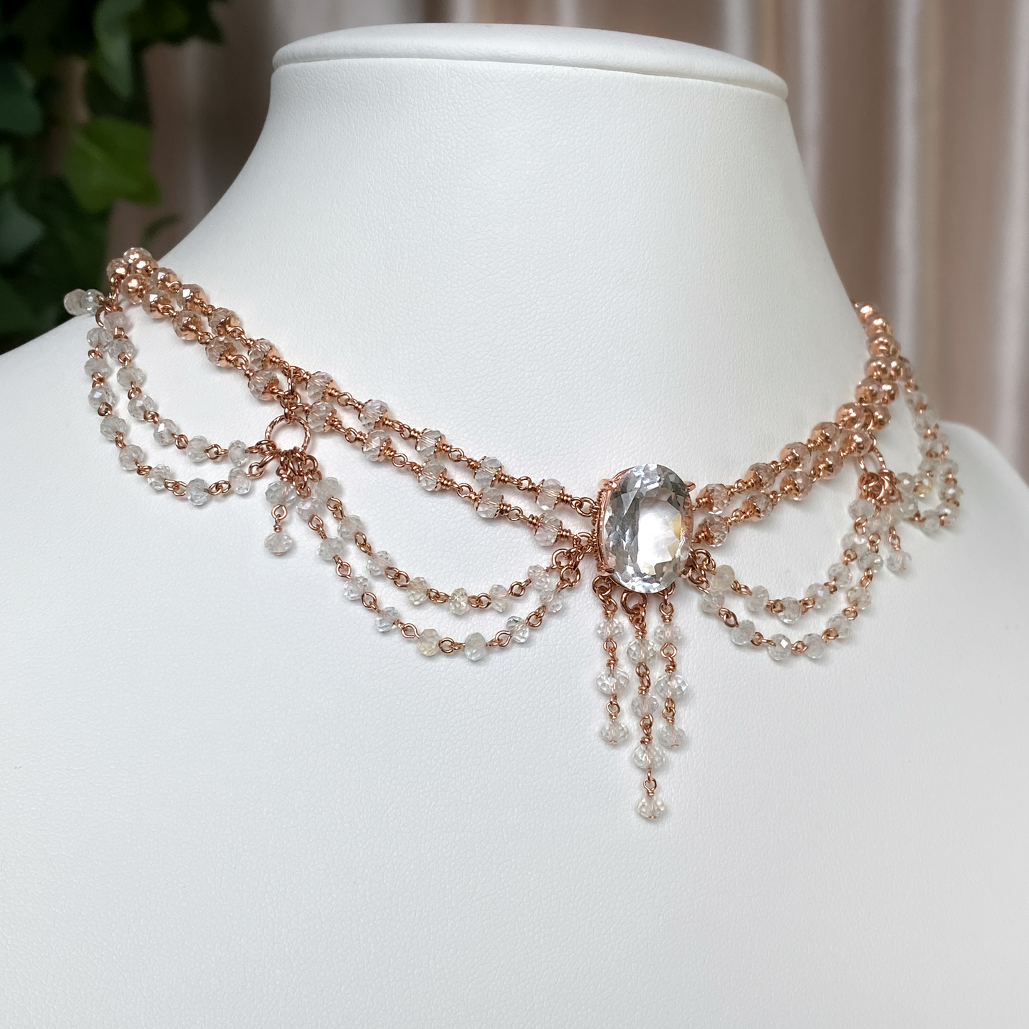 Betrothed ~ Bridal Chandelier Choker