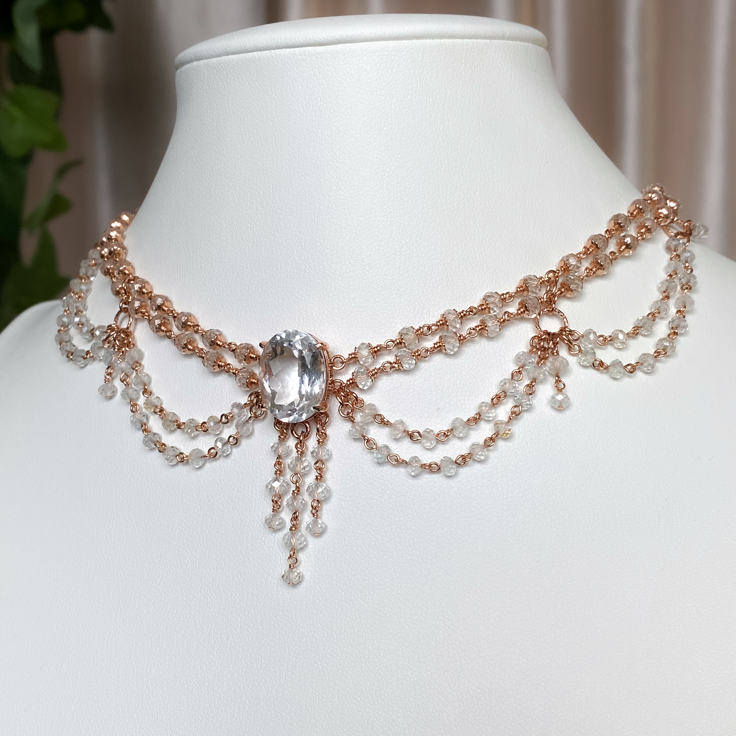 Betrothed ~ Bridal Chandelier Choker