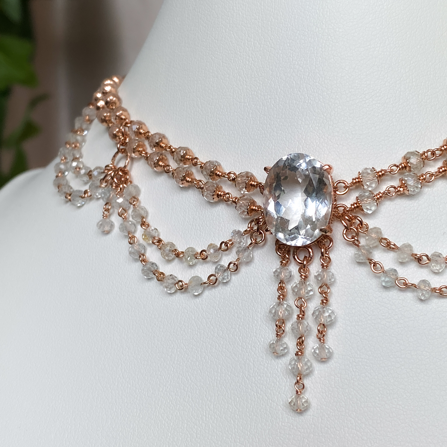 Betrothed ~ Bridal Chandelier Choker