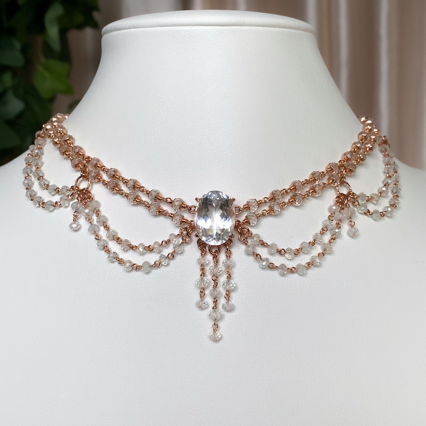 Betrothed ~ Bridal Chandelier Choker