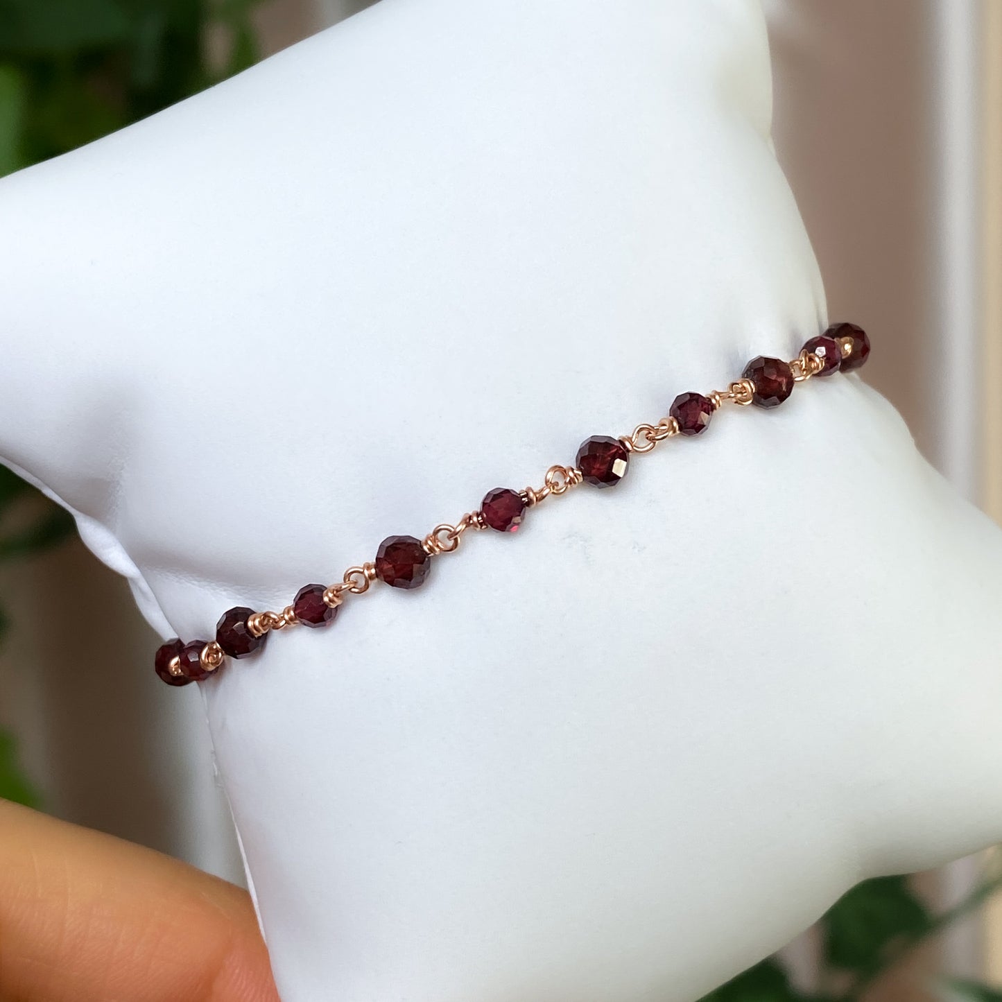 Two of Hearts ~ Charmed Garnet Choker